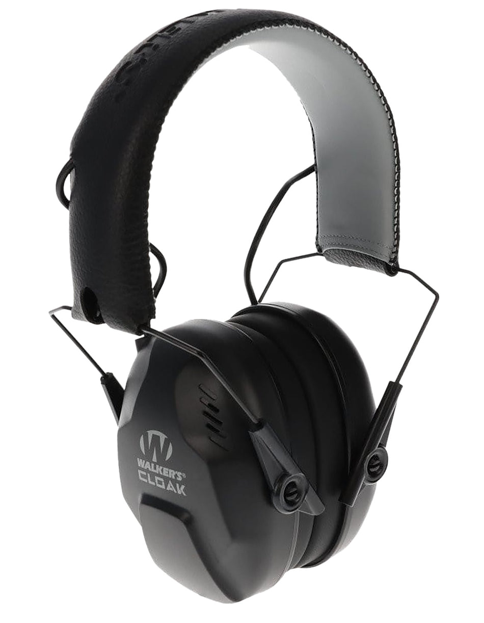 Walker's Cloak Dual Mic Electronic Hearing Protection Muff 23-25 dB Black
