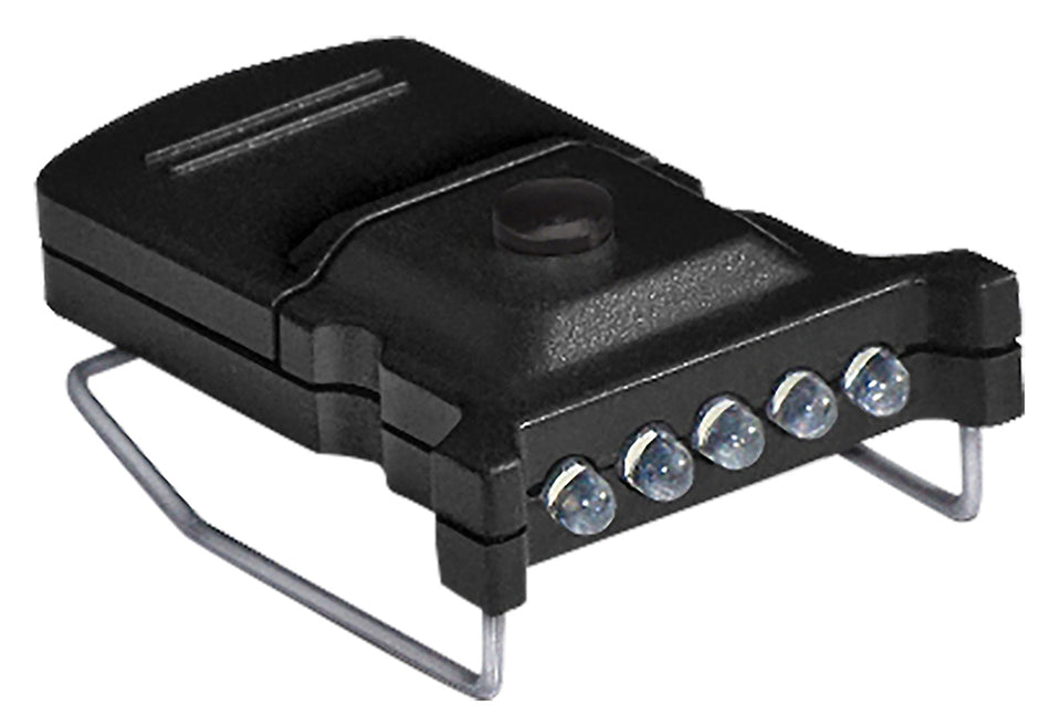Cyclops Micro Hat Clip Light 10 Lumens White LED Black with 15 Degree Tilt 2-Pack