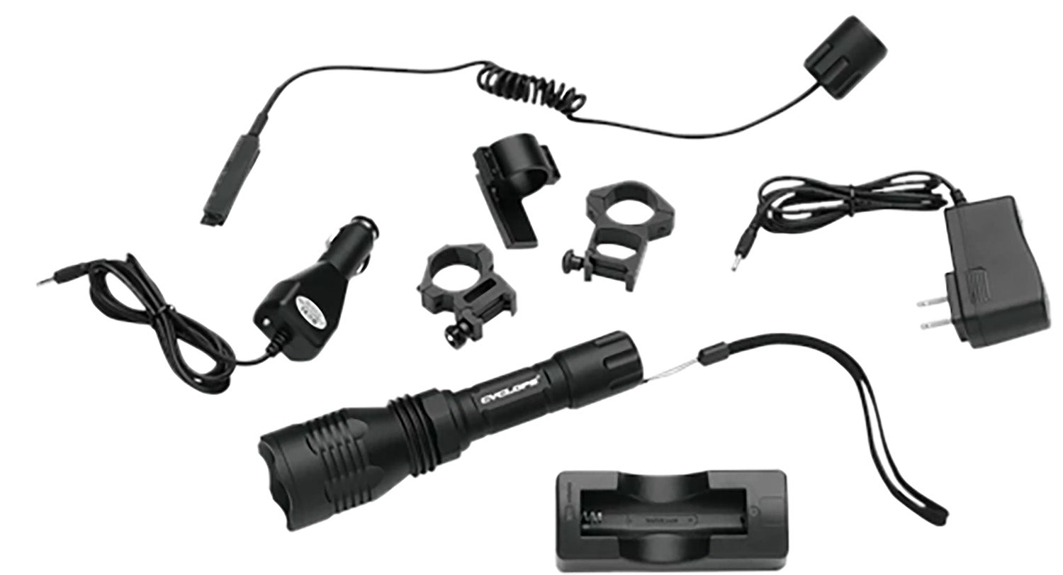 Cyclops VB250NC Varmint Rifle Light 250 Lumens Green LED Black Anodized
