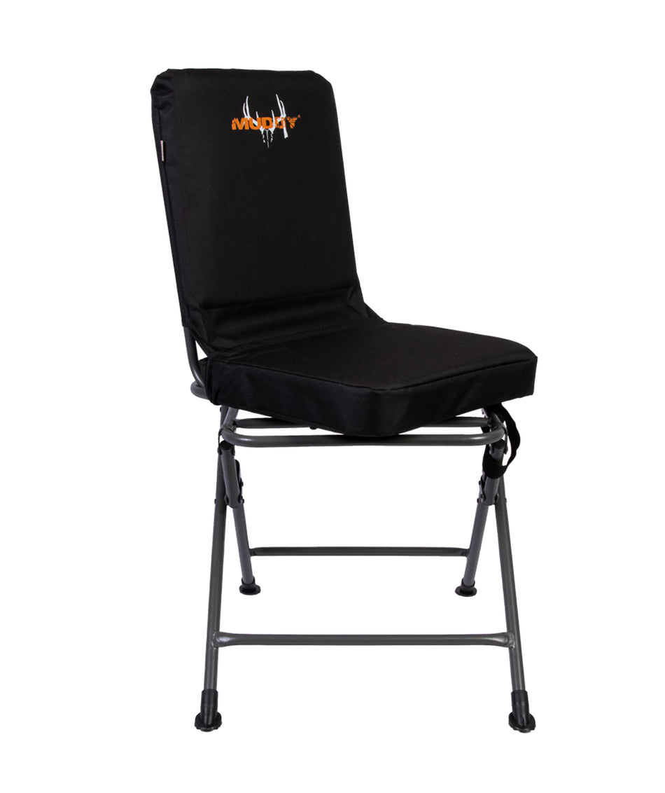 Muddy Padded Swivel Blind Chair Black Polyester Fabric/Foam MUDPSCHR