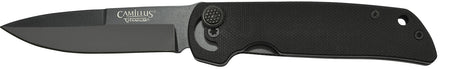 Camillus Cuda Mini Folding Knife 3" Drop Point Carbonitride Titanium AUS-8A SS Blade, Black G10 Textured Handle