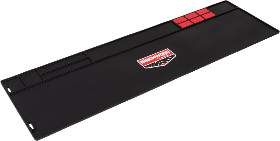 Birchwood Casey Rifle Cleaning Mat Black and Red Rubber 36" x 11" Model 30350
