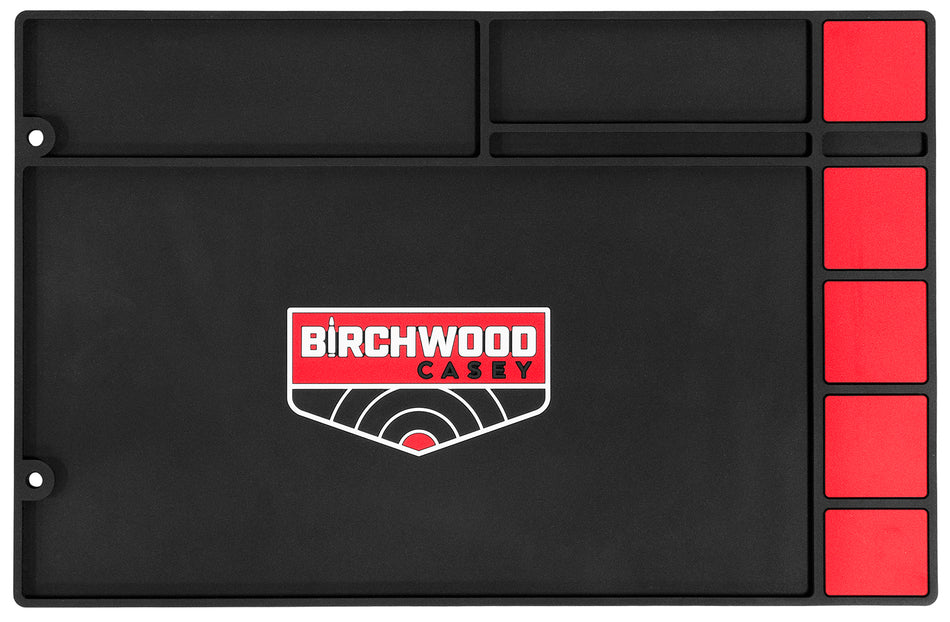 Birchwood Casey Pistol Cleaning Mat Black and Red Rubber 17 x 11 Inch Model 30250