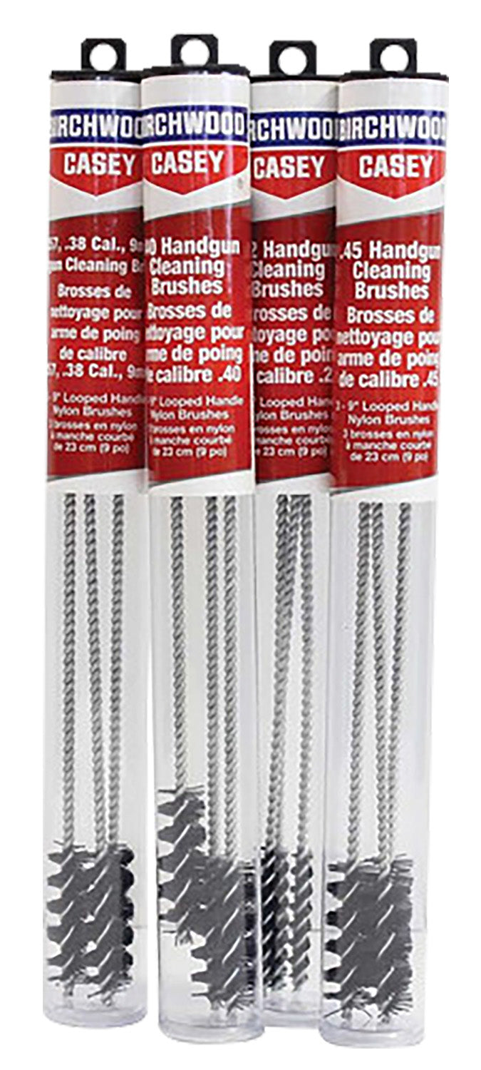 Birchwood Casey Looped Handgun Cleaning Brushes 40 Caliber 9 Inch 3 Pack Model 41211