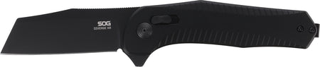 SOG SOG12020143 Diverge XR 3" Folding EDC Knife Plain Black PVD D2 Steel, Black Scaled Aluminum Handle