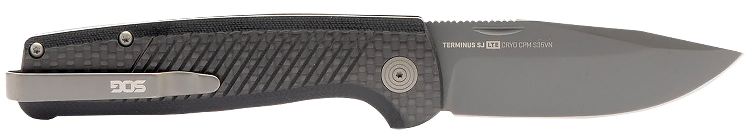 SOG SOGTM1006BX Terminus SJ LTE 2.90" Folding Knife Black TiNi S35VN SS Blade, Textured Graphite G10 Handle