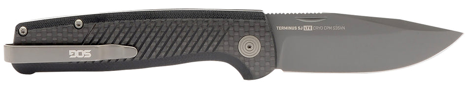 SOG SOGTM1006BX Terminus SJ LTE 2.90" Folding Knife Black TiNi S35VN SS Blade, Textured Graphite G10 Handle