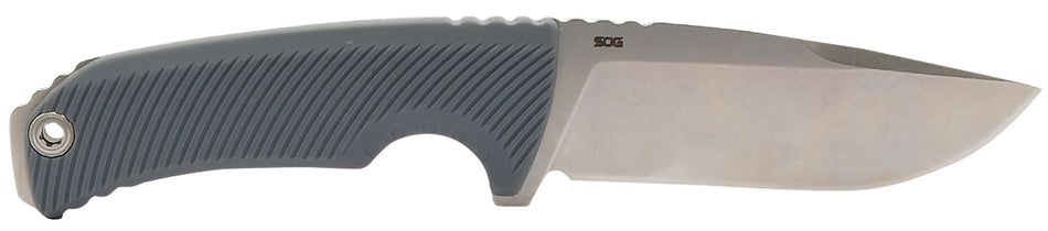 SOG SOG17060243 Tellus FX Full-Tang Fixed Blade 4.20" Stonewashed 440C Stainless Steel Wolf Gray Handle