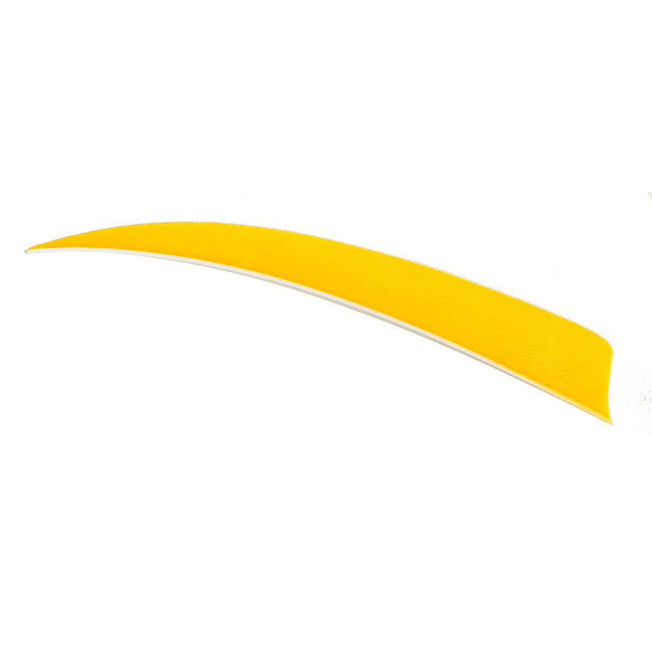 Trueflight Yellow 5" Shield Cut RW Arrow Fletching Feathers 100 pk.
