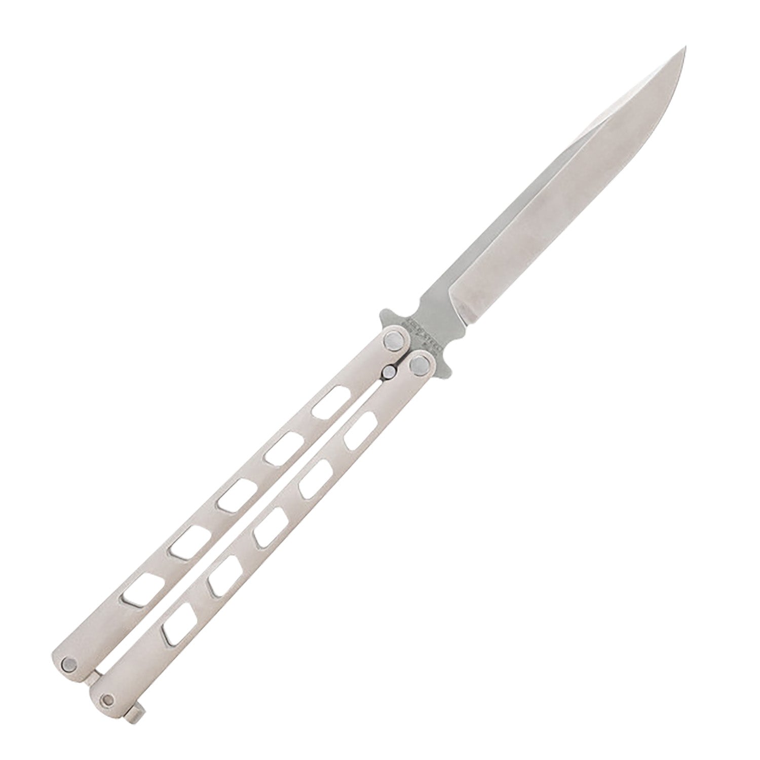 Cold Steel CSFL43ARC Arc Angel Butterfly Balisong 5.45" Clip Point Folding Knife, Satin S35VN Blade, Aluminum Handle