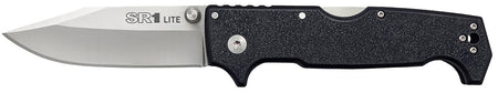 Cold Steel CS62K1Z SR1 Lite Folding Knife 4" Clip Point Stonewashed 8Cr14MoV SS Blade, Black Textured Handle
