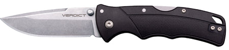 Cold Steel CSFLC3SPSSZ Verdict EDC Folding Tanto 3" 4116 Krupp Stainless Blade, Black Textured GFN Handle