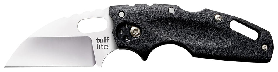 Cold Steel CS20LTZ Tuff Lite 2.50" Folding Sheepsfoot Plain AUS-8A SS Blade, 3.50" Black Griv-Ex Handle