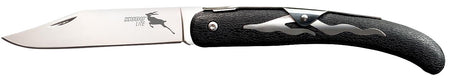 Cold Steel CS20KJZ Kudu Lite 4.25" Folding Clip Point Plain Satin 5Cr15MoV SS Blade, Black Textured Zy-Ex Handle