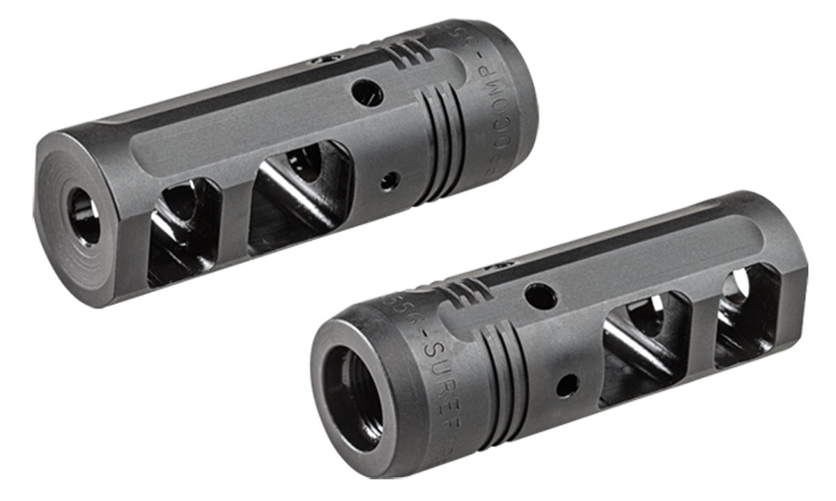 SureFire ProComp Muzzle Brake for M4/M16, 5.56mm, 1/2"-28 Threads, Black Melonite Steel