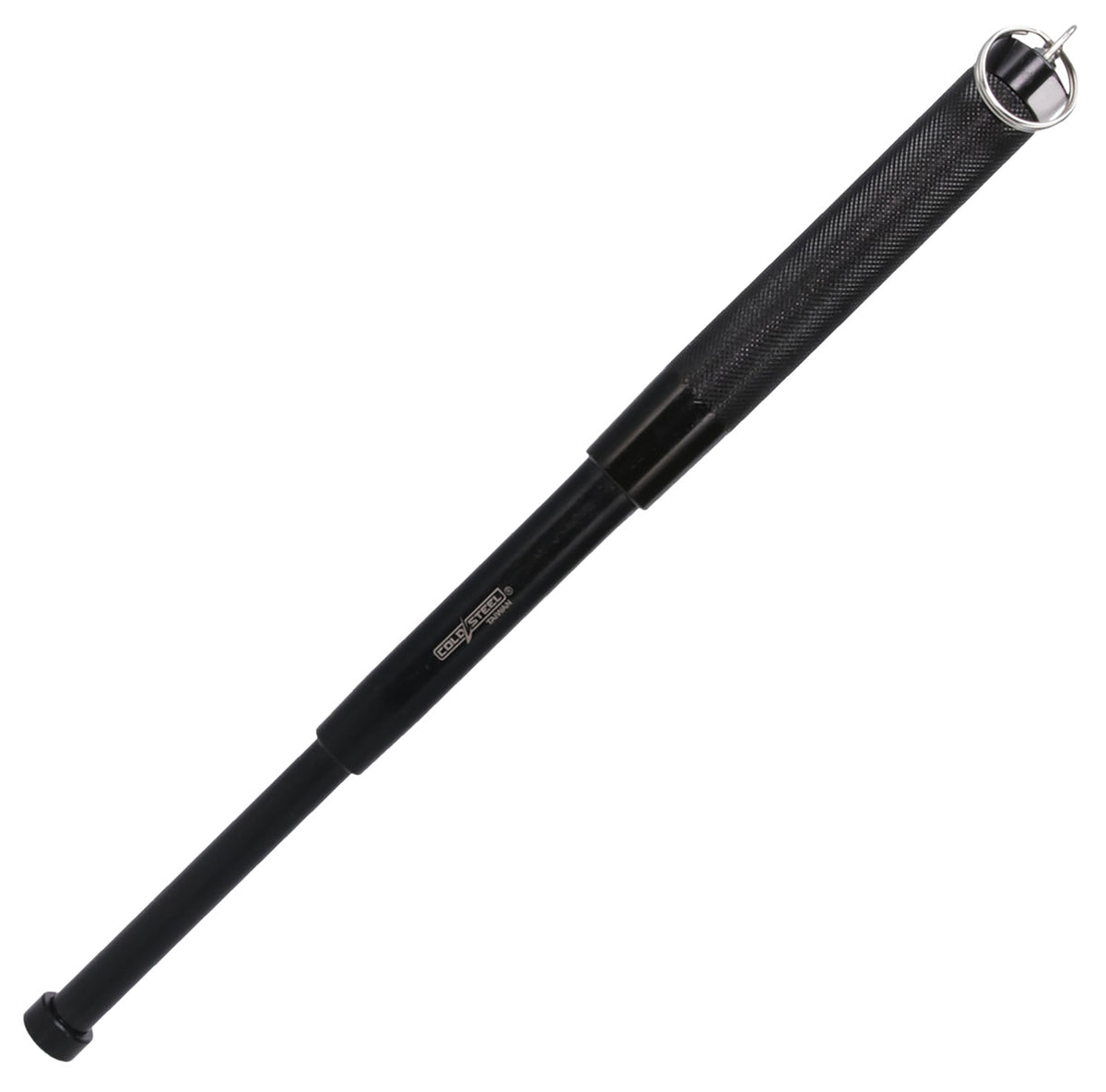 Cold Steel Expandable Steel Baton 7 to 12" Black Includes Key Ring CSBT12