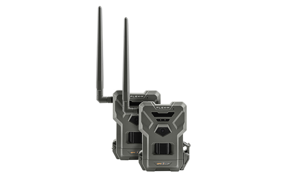 Spypoint 01840 FLEX-M Twin Pack Two Cellular Trail Cameras Pre-Activated Dual SIM