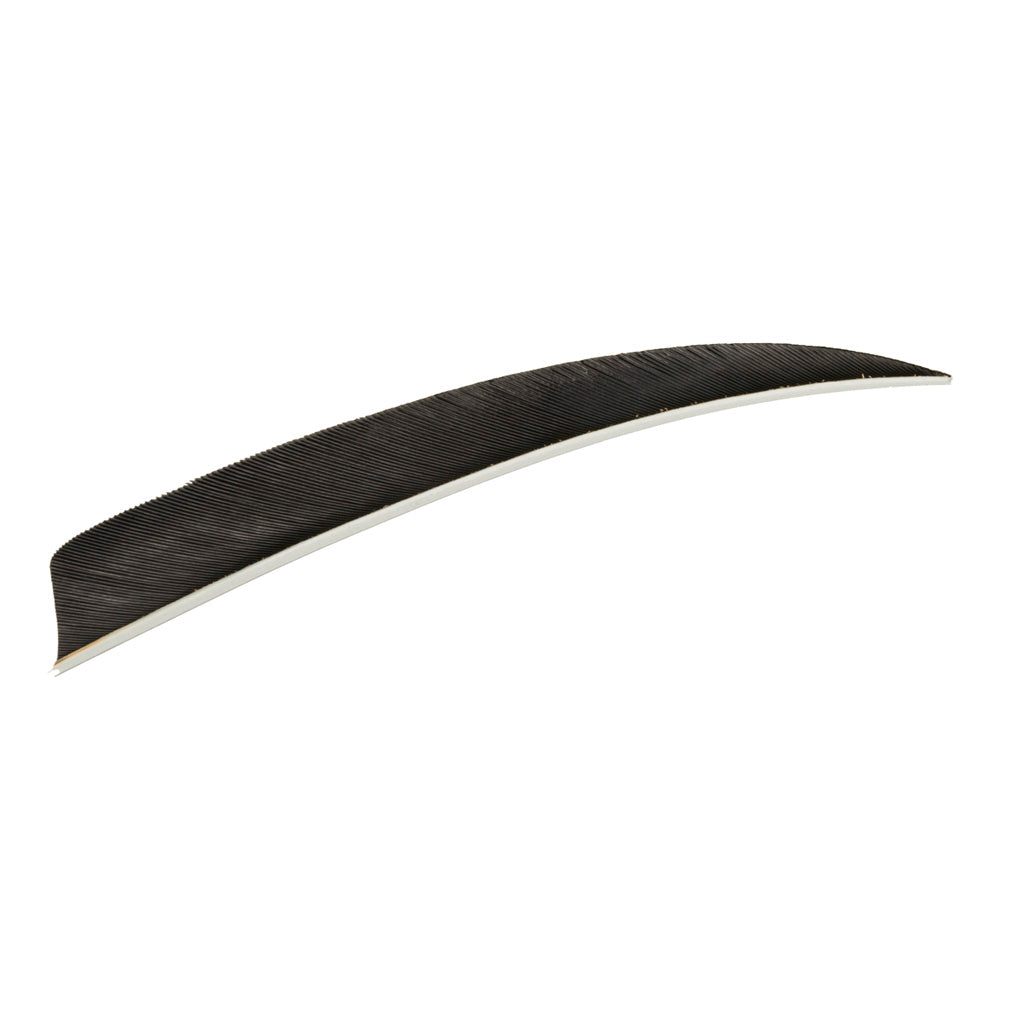 Trueflight Black 5" Shield Cut LW Arrow Fletching Feathers 100 pk.