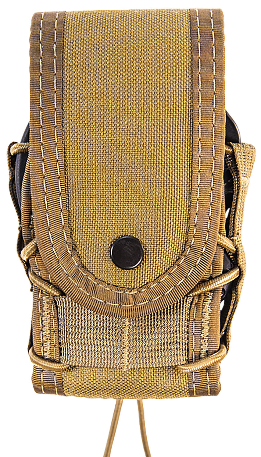 HSGI 10DC00CB TACO Covered Coyote Brown Nylon Handcuff Pouch with Belt Clip