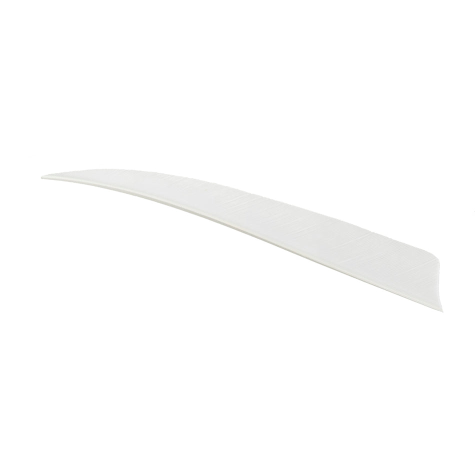 Trueflight White 4" Shield Cut RW Arrow Fletching Feathers 100 pk.