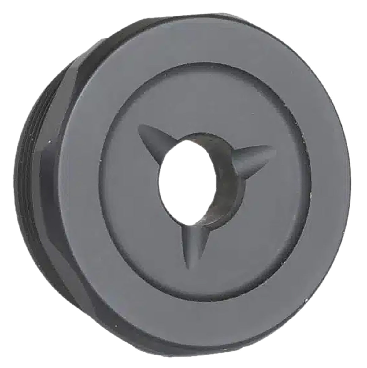 JK Armament 155 Pro 30 Caliber Flash Reducer End Cap Ti6AL4V Titanium Black 1.375x24