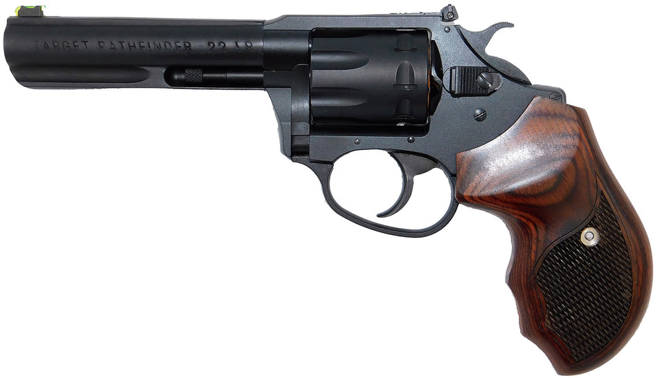 Charter Arms Pathfinder Target Lite .22 LR 8rd Revolver, 4.2" Barrel, Rosewood Grip