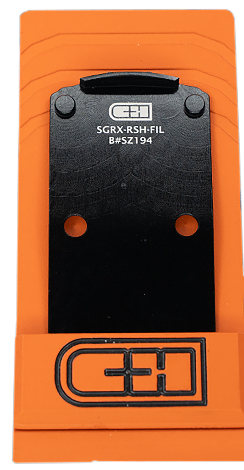C&H Precision SIG P320 RX Series Black Anodized Adapter Plate, Trijicon/Holosun Pattern