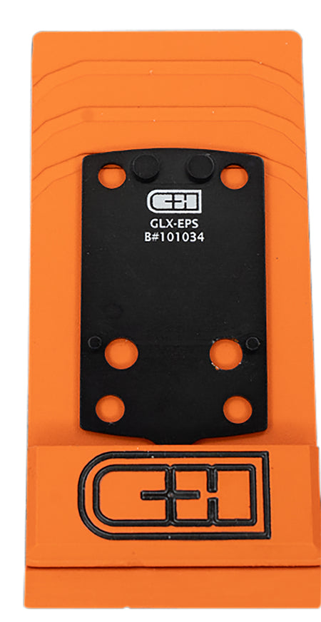 C&H Precision Glock MIL/LEO Optic Adapter Plate Holosun EPS Pattern Footprint Black Anodized V4