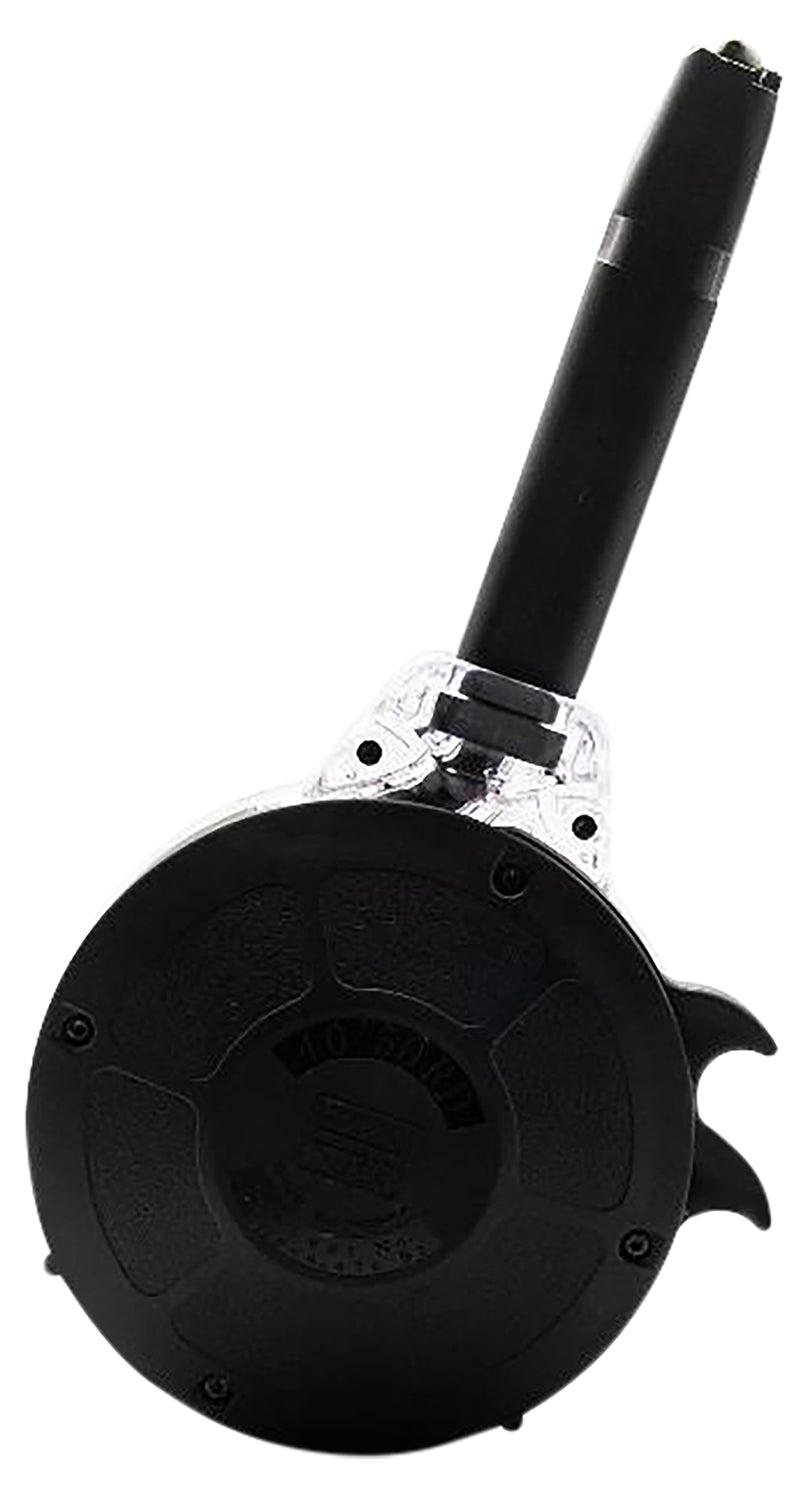 KCI USA KCIMZ028 Glock 22/23/24/27/35 Compatible 50rd Drum .40 S&W Magazine Black Steel/Polymer