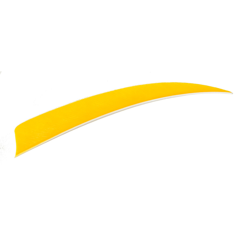 Trueflight 4 in. Yellow Shield Cut Arrow Feathers LW 100 pk.