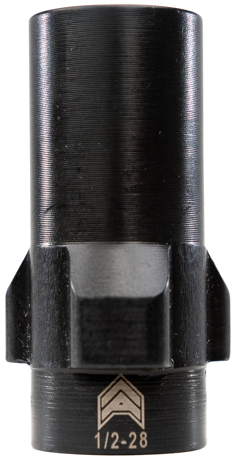 Angstadt Arms AA093LSD28 3-Lug Suppressor Muzzle Adapter 9mm 1/2-28 Black Nitride Steel 1.42" OAL