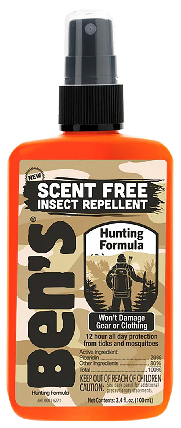 Ben's Hunting Formula 00067366 Unscented 20% Picaridin Insect Repellent Spray 3.40oz 12hr