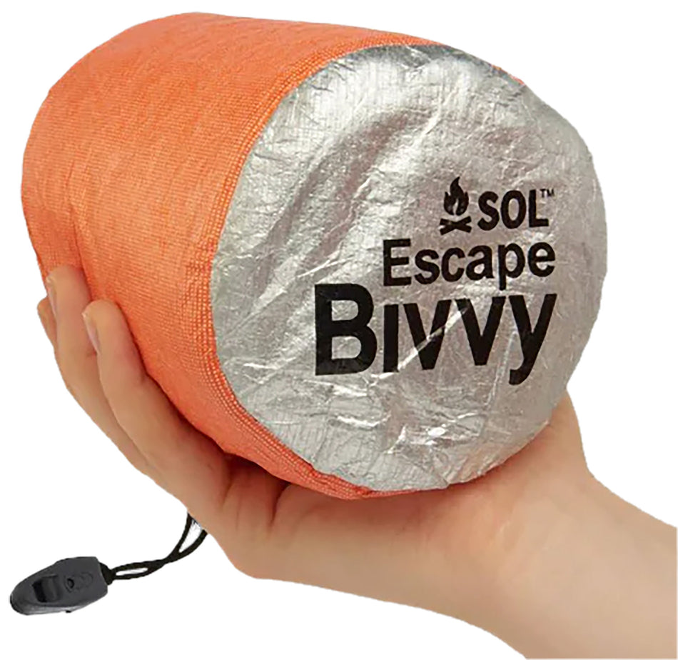 AMK SOL Bivvy Waterproof Windproof Emergency Shelter Reflecting 70% Body Heat - Orange