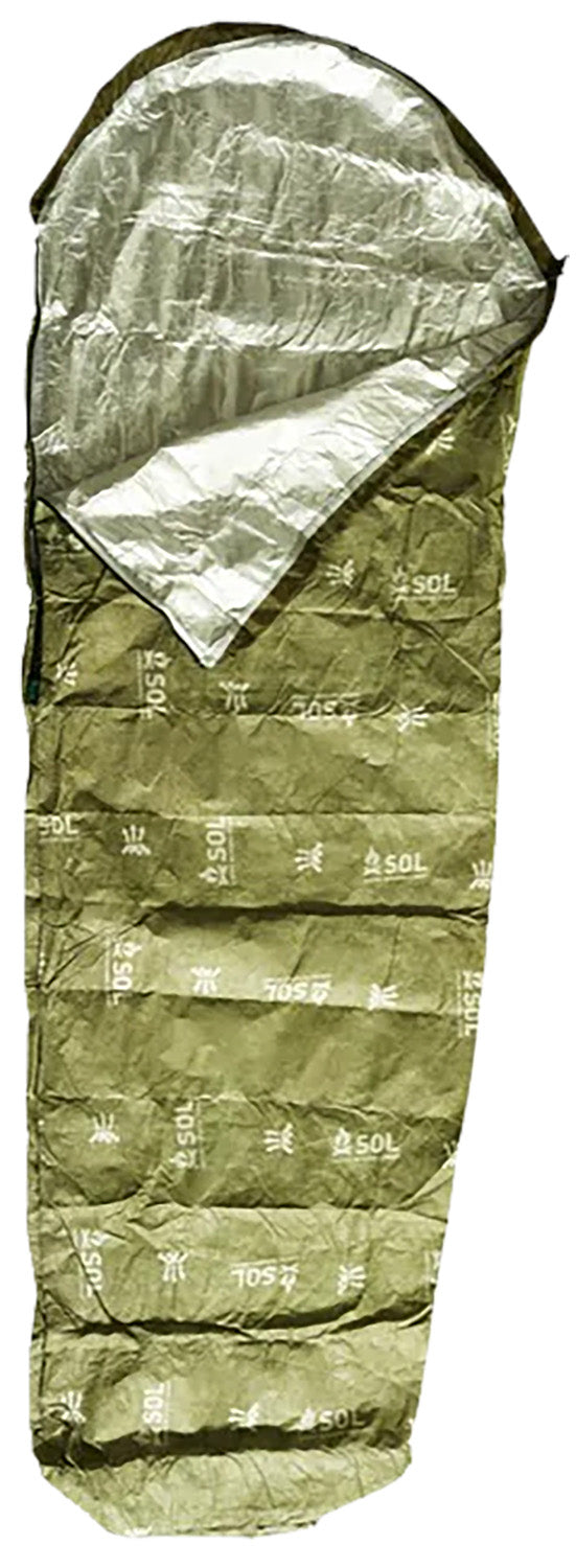 AMK SOL Bivvy Waterproof Windproof Emergency Shelter Reflecting 70% Body Heat - Green