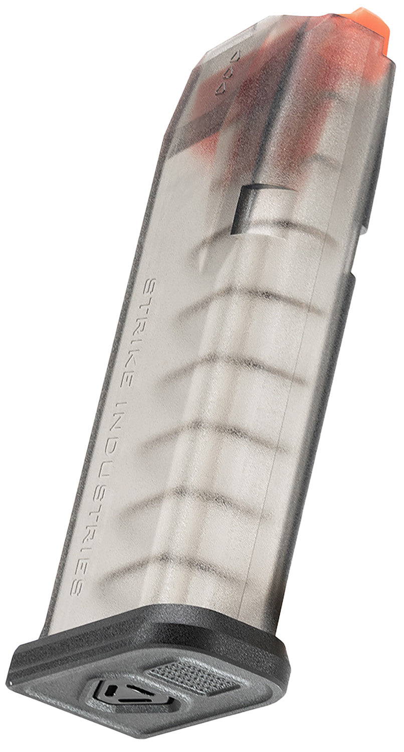 Strike Industries Glock 19/26 Gen3-5 15-Round Magazine, Translucent Smoke
