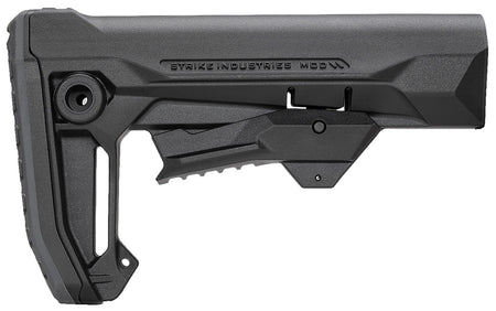 Strike Industries MOD2 Adjustable Rifle Stock Black Polymer Compatible with AR Buffer Tubes