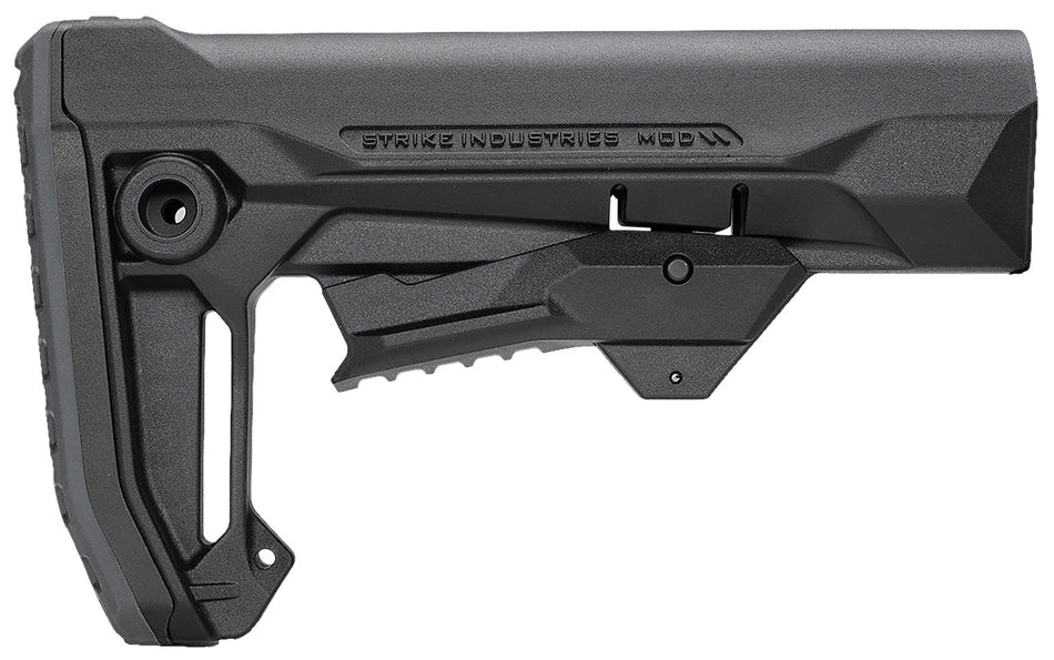 Strike Industries MOD2 Adjustable Rifle Stock Black Polymer Compatible with AR Buffer Tubes