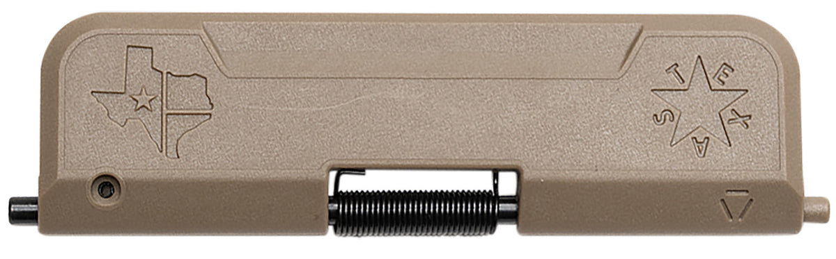 Strike Industries FDE Polymer Dust Cover for AR-15 with Adjustable Detent