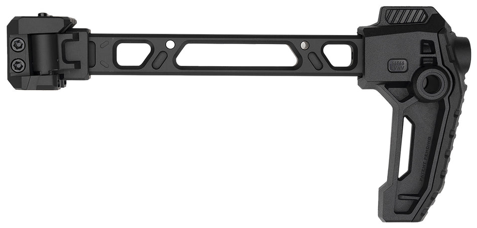 Strike Industries Dual Folding Adapter with Stock End Black Aluminum 9.44 Inch 1913 Picatinny Rail