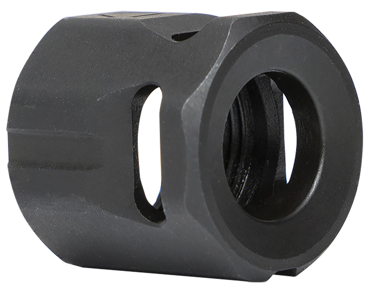Strike Industries MCCIRCLE Pistol Micro Compensator 1/2"x28 Black Steel 9mm/357 SIG