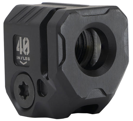 Strike Industries Quad Pistol Micro Compensator 0.89" OAL Black Oxide Steel 9mm