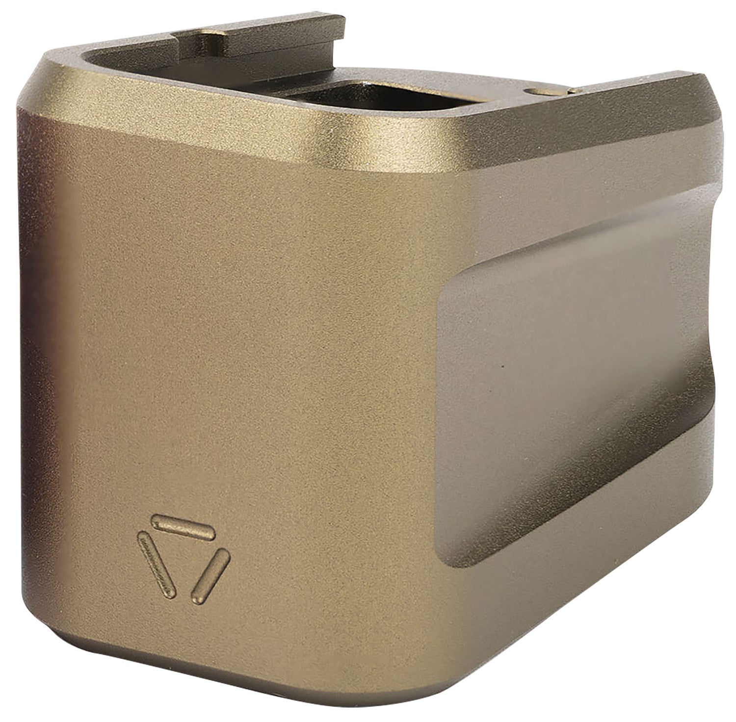 Strike Industries Glock G19 Aluminum Extended Magazine Plate +5rd, Flat Dark Earth 6061-T6