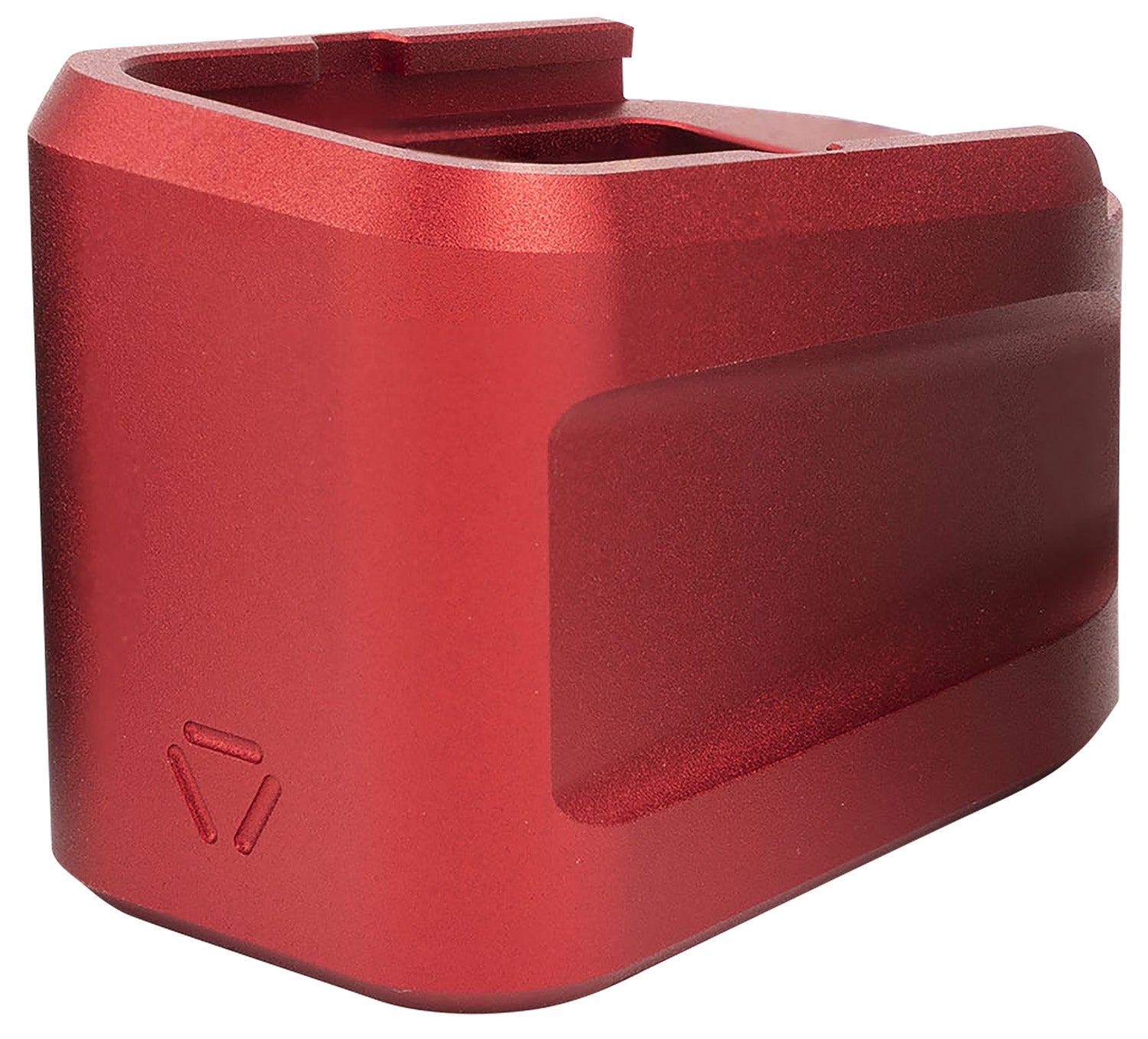 Strike Industries Glock G19 Aluminum Extended Magazine Plate +5rd, Red 6061-T6