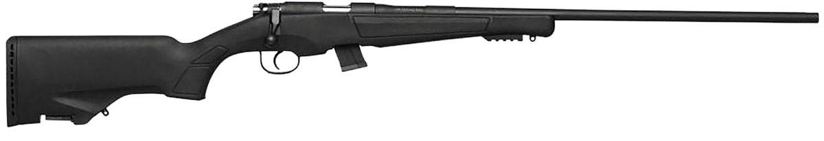Escort HE22LR1802BK .22 LR Semi-Auto Rifle, 10+1 Capacity, 18" Black Threaded Barrel, Picatinny Rail Forend, Black Fixed Stock w/Storage