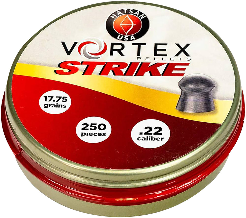 Hatsan USA HA90641 Vortex Strike 22 Caliber Lead Domed Pellets 250/Pack