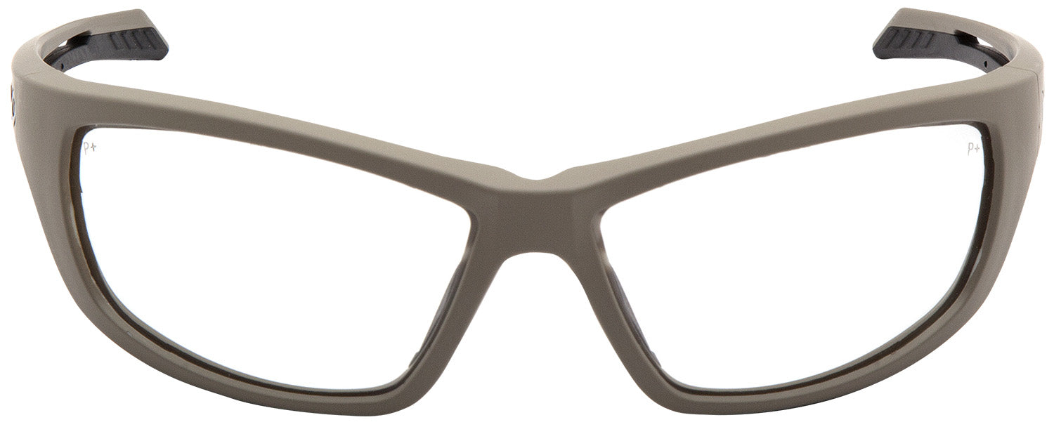 Pyramex VGST1310T Howitzer Anti-Fog Safety Glasses Tan Frame Clear Lens