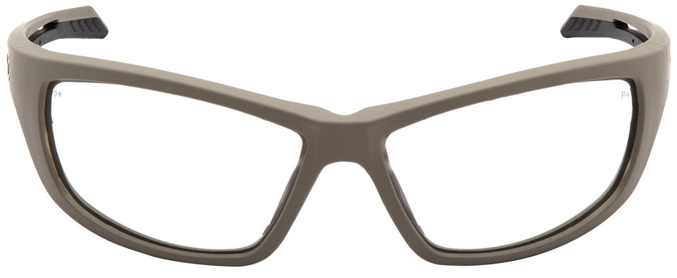 Pyramex VGST1310T Howitzer Anti-Fog Safety Glasses Tan Frame Clear Lens
