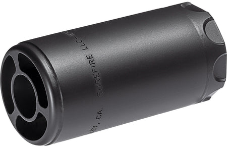 SureFire Warden 5.56mm/7.62mm Blast Regulator 1/2"x28 Thread Stainless Steel, Black Cerakote