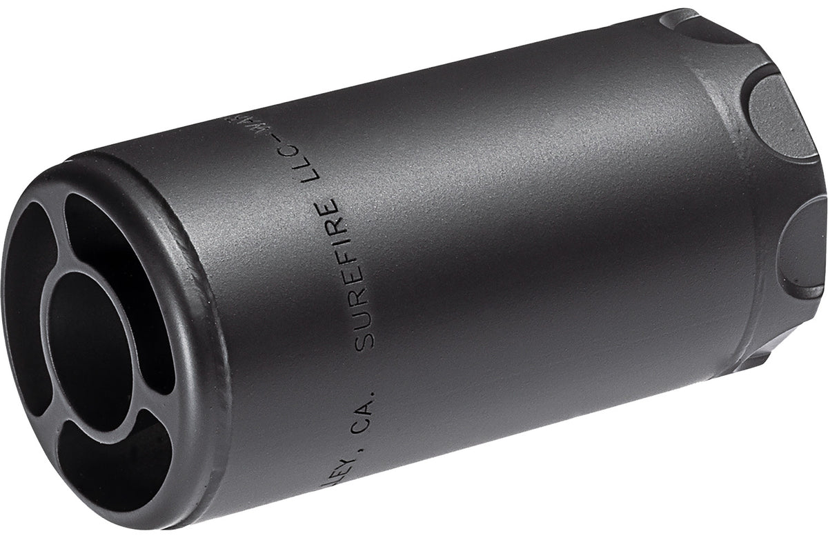 SureFire Warden 5.56mm/7.62mm Blast Regulator 5/8"x24 Thread Stainless Steel, Black Cerakote
