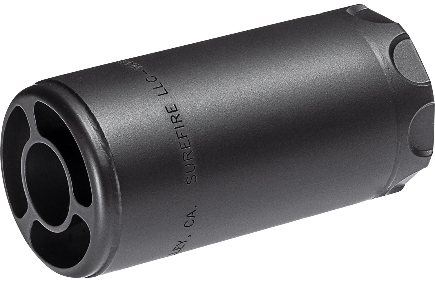 SureFire Warden 5.56mm/7.62mm Blast Regulator 5/8"x24 Thread Stainless Steel, Black Cerakote